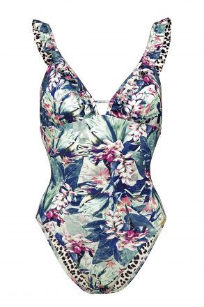 buy the Watercult Floral Camo Swimsuit in Vintage Jungle