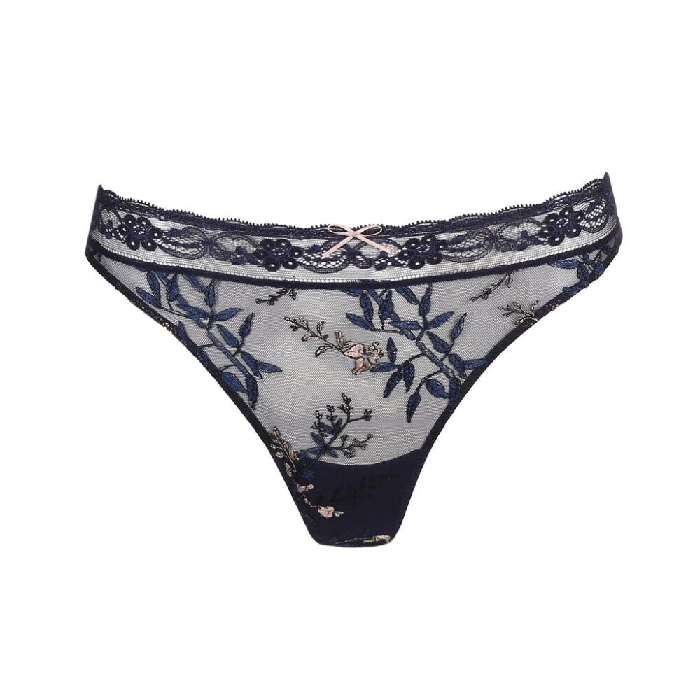 close up of Marie Jo Sakura Thong in Evening Blue - Victoria's Little ...