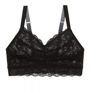 close up of Cosabella Never Say Never Curvy Sweetie Bralette in Black
