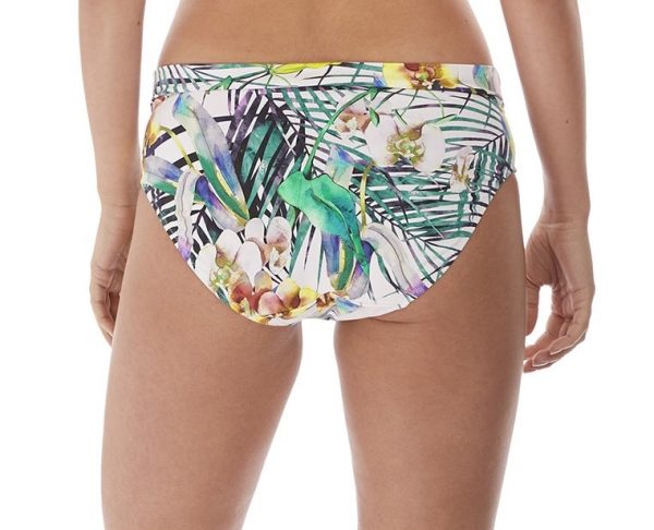 back view of Fantasie Playa Blanca Bikini Set in Multi classic twist bikini brief