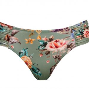 close up of Watercult Boho Blossom Bikini Set in Vintage Garden bikini brief