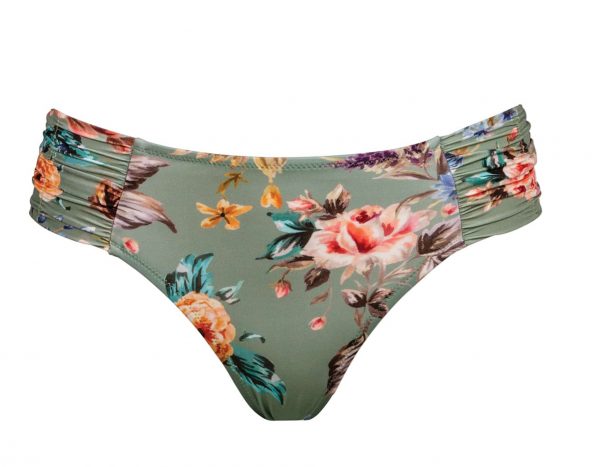 close up of Watercult Boho Blossom Bikini Set in Vintage Garden bikini brief