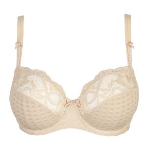 close up of PrimaDonna Madison Full Cup Bra in Caffe Latte