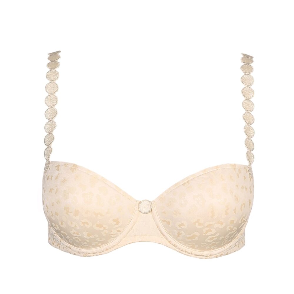 close up of Marie Jo L'Aventure Tom Padded Balcony Bra in Pearled Ivory ...