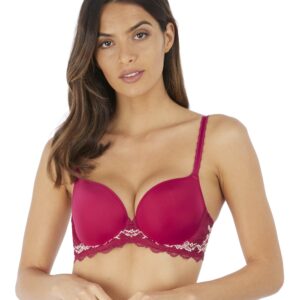 buy the Wacoal Lace Perfection Contour Bra in Cerise