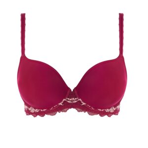 close up of Wacoal Lace Perfection Contour Bra in Cerise