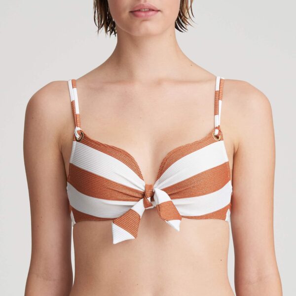 Marie Jo Swim Fernanda Bikini Set in Summer Copper heart shape bikini top