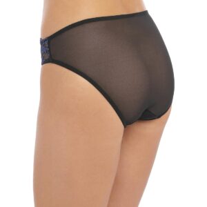 side view of Wacoal Instant Icon Brief in Black Eclipse