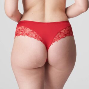 back view of PrimaDonna Deauville Luxury Thong in Scarlet