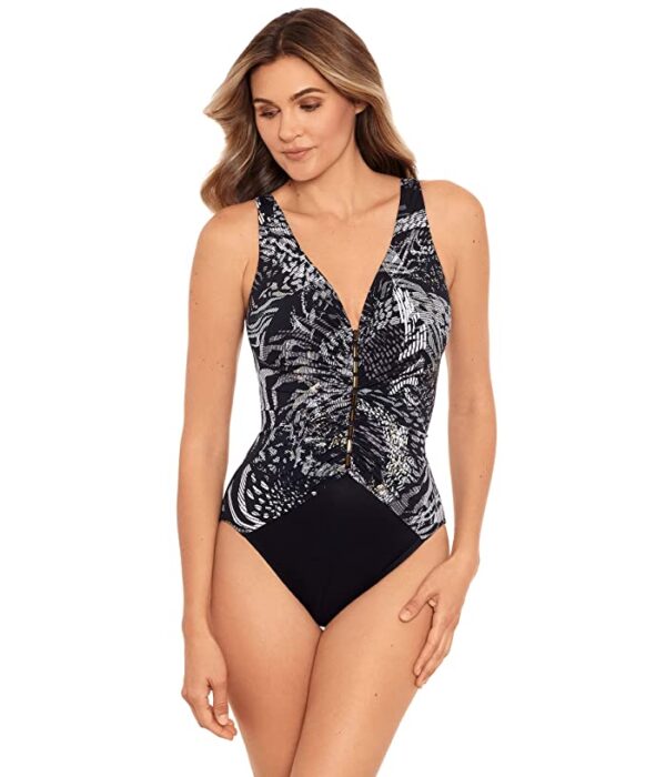 buy the Miraclesuit Lux Lynx Charmer Swimsuit in Black