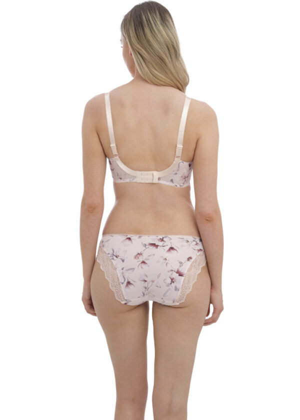 back view of Fantasie Lucia Full Cup Bra in Blush with brief