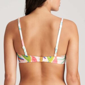 back view of Marie Jo Swim Tarifa Bikini Set in Tropical Blossom padded strapless bikini top