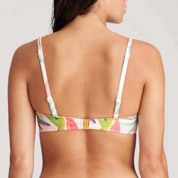 back view of Marie Jo Swim Tarifa Bikini Set in Tropical Blossom padded strapless bikini top