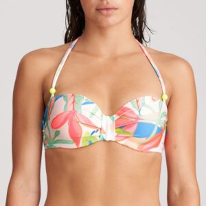Marie Jo Swim Tarifa Bikini Set in Tropical Blossom padded strapless bikini top