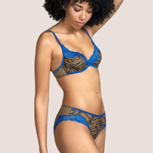side view of Andres Sarda Fraser Rio Brief in Fossil
