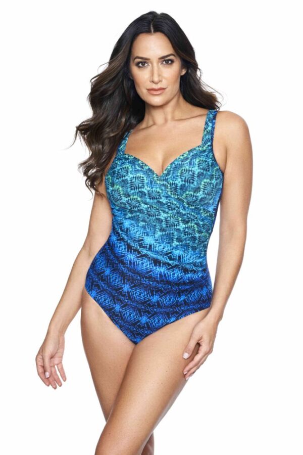 Miraclesuit Ocean Ombre Seraphina Swimsuit in Blue Multi