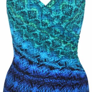 cutout of Miraclesuit Ocean Ombre Seraphina Swimsuit in Blue Multi