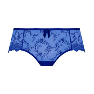 close up of Empreinte Louise Shorty in Royal Blue
