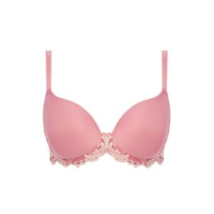 close up of Wacoal Instant Icon Contour Bra Bridal Rose / Crystal Pink