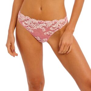 buy the Wacoal Instant Icon Thong Bridal Rose / Crystal Pink