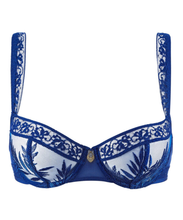 buy the Aubade Parenthese Tropicale Half Cup Bra Electric Blue