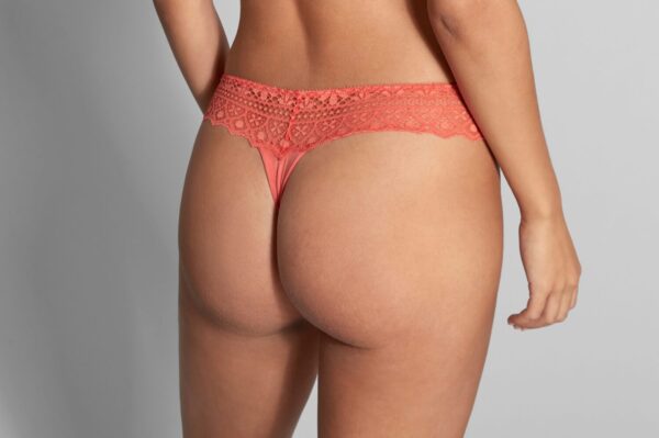 back view of Empreinte Cassiopee Thong Papaye