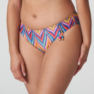 side view of PrimaDonna Swim Kea Bikini Set Rainbow Paradise rio bikini brief