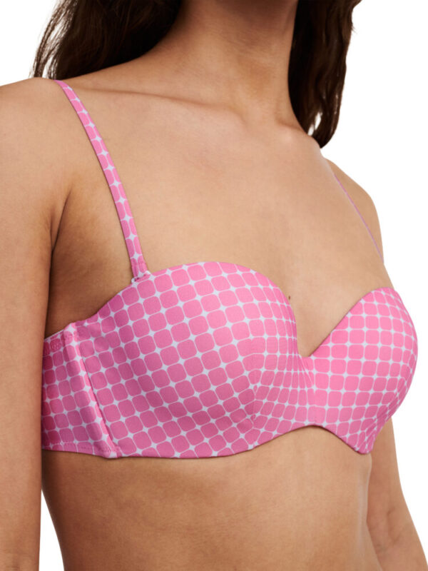 side view of Passionata Jaia Bikini Set Pink Dots bikini top