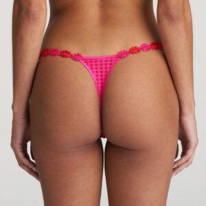 back view of Marie Jo Avero Thong Electric Pink