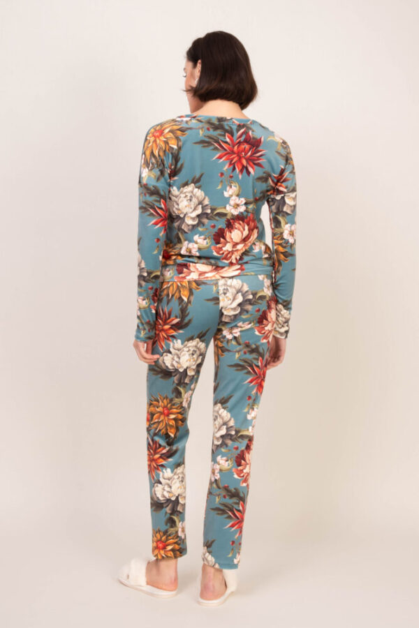 back view of Oh! Zuza 4106 Pyjamas Blue Floral