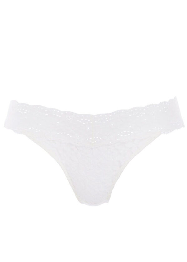close up of' Wacoal Halo Lace Brief Ivory