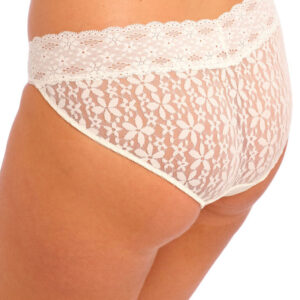 back view of Wacoal Halo Lace Brief Ivory
