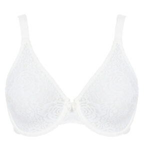 close up of Wacoal Halo Lace Underwire Bra Ivory