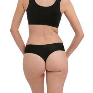 back view of Fantasie Smoothease Thong Black One Size