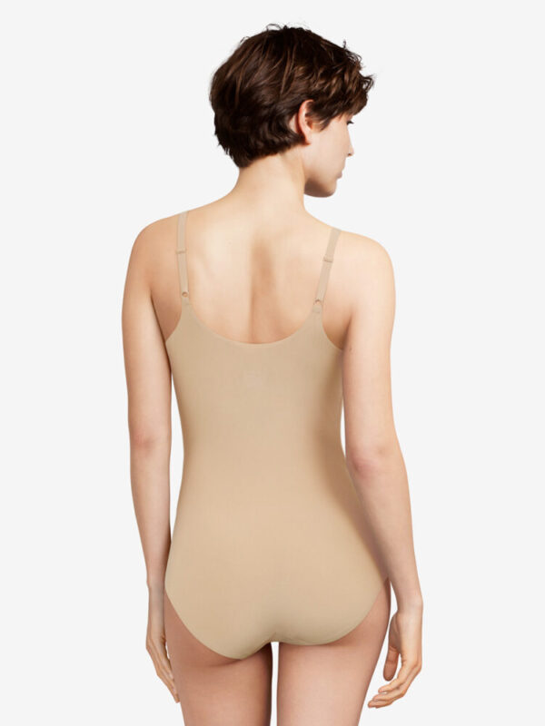 Chantelle SoftStretch Bodysuit Nude Sand back