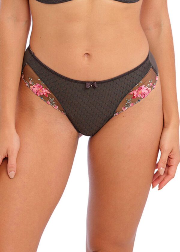 buy the Fantasie Adrienne Thong Charcoal Bloom