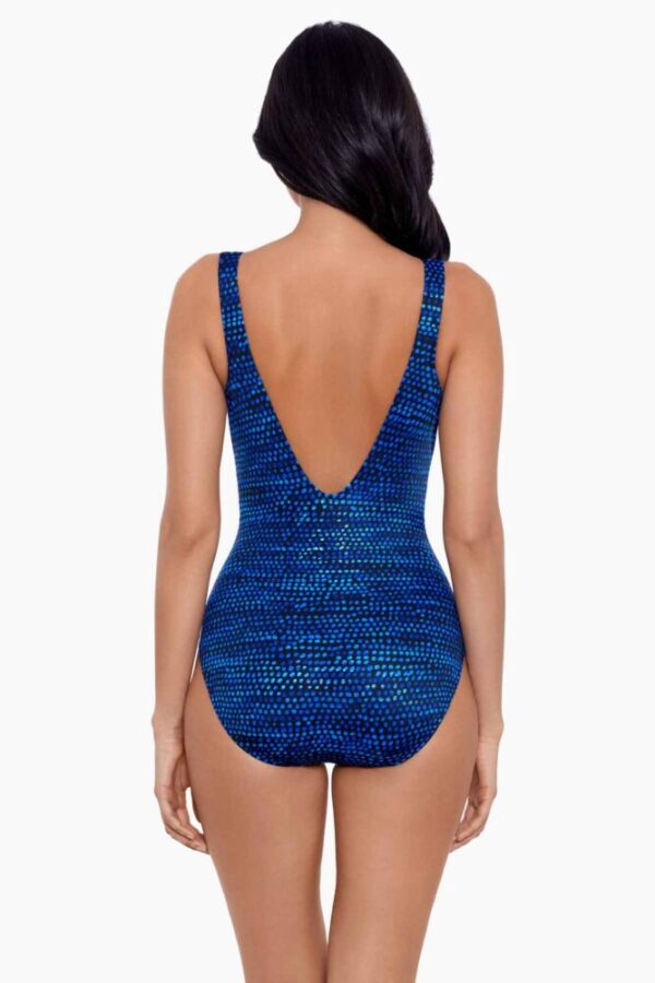 Miraclesuit Dot Com Odyssey Swimsuit Blue Multi back