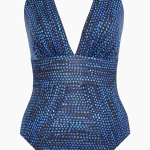 Miraclesuit Dot Com Odyssey Swimsuit Blue Multi close up