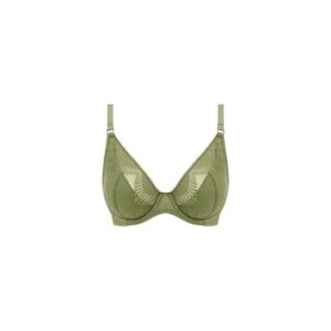 Wacoal Sensu Lace Plunge Bra Silk Green cutout